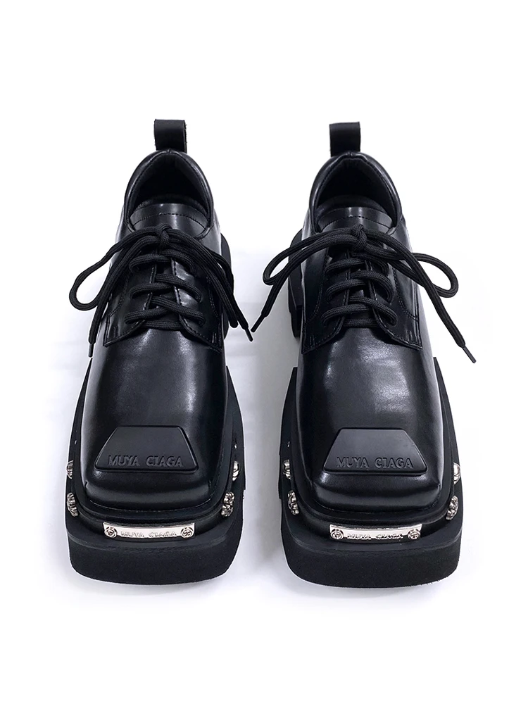 Original Handmade Design Square Head Shoes Unisex Autumn Winter Casual Leather Shoes Korean Version Heightening Shoes
Original Handmade Design Square Head Shoes Unisex Autumn Winter Casual Leather Shoes Korean Version Heightening Shoes