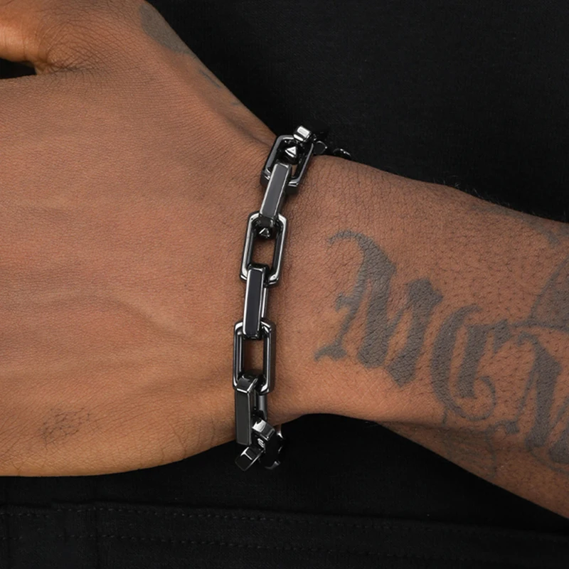 Long Square Box Bracelets Sweater Chain For Men Women Jewelry Gifts White Black Ceramic Bracelet Chunky Bangle Punk Wrist Chains
Long Square Box Bracelets Sweater Chain For Men Women Jewelry Gifts White Black Ceramic Bracelet Chunky Bangle Punk Wrist Chains