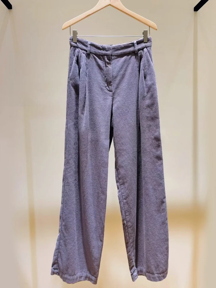 HEIDD Autumn Winter Lavender Purple Corduroy Casual Versatile Long Pants High Waist Straight Leg Cotton High Waist Button Fly
HEIDD Autumn Winter Lavender Purple Corduroy Casual Versatile Long Pants High Waist Straight Leg Cotton High Waist Button Fly