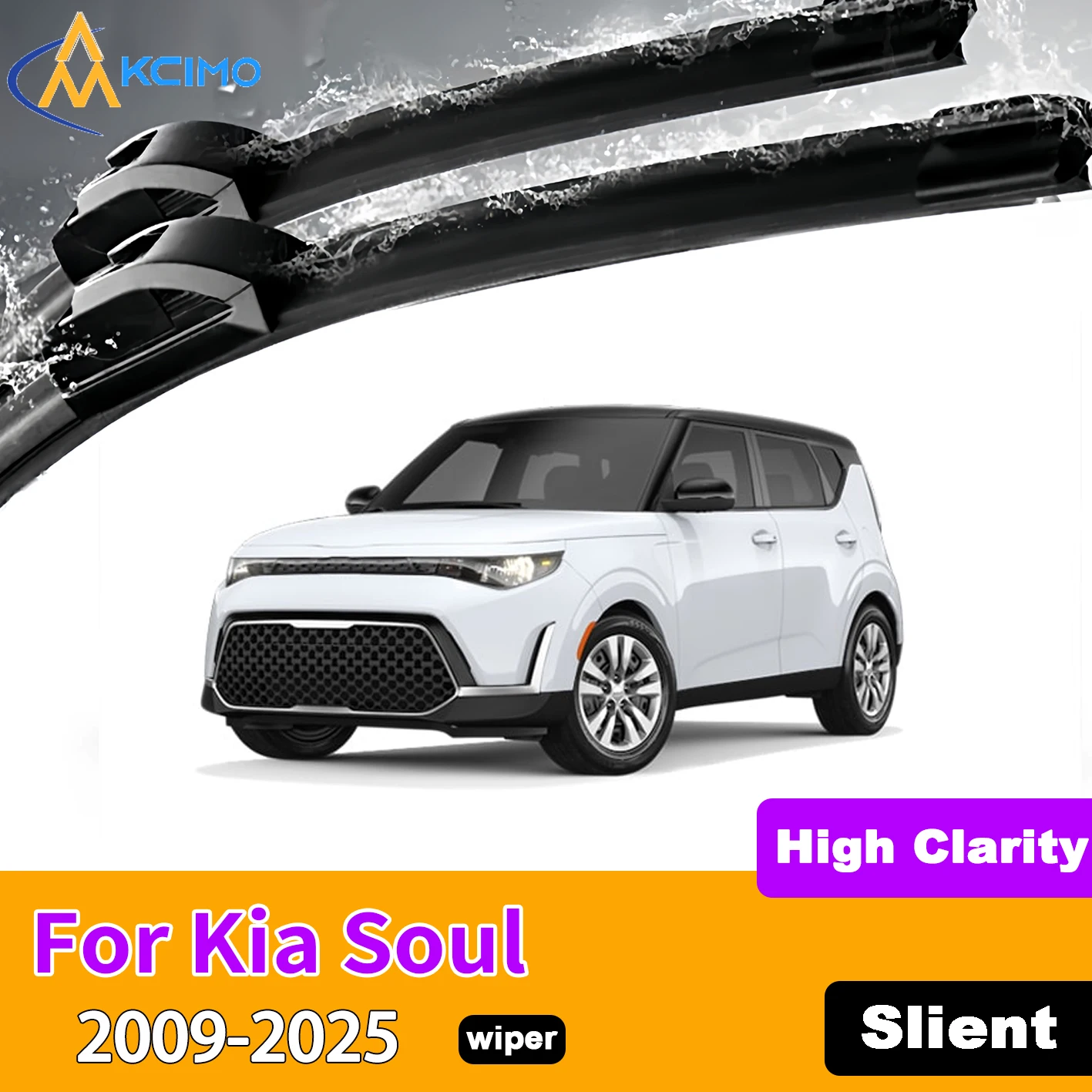 KCIMO 2PCS Front Windshield Wiper Blades For Kia Soul 2009-2025 Rubber Full Coverage Wiping Silent Wiper Blades
KCIMO 2PCS Front Windshield Wiper Blades For Kia Soul 2009-2025 Rubber Full Coverage Wiping Silent Wiper Blades