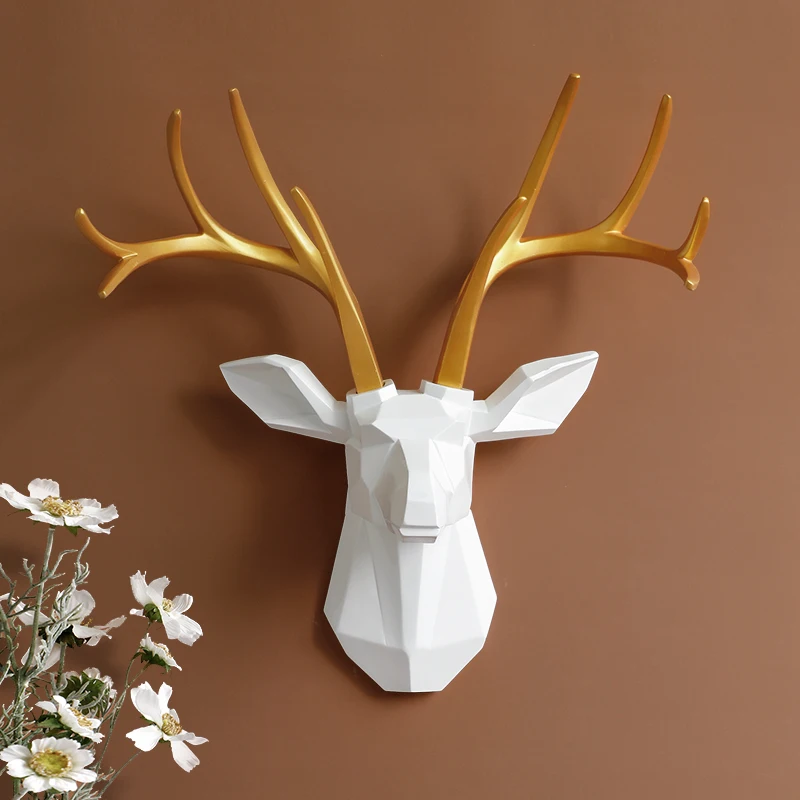 Wall Decor 3D Deer Head Statue Figures Living Room Animal Sculpture Crafts Home Decoration Accessories Resin Art Wall Ornaments
Wall Decor 3D Deer Head Statue Figures Living Room Animal Sculpture Crafts Home Decoration Accessories Resin Art Wall Ornaments