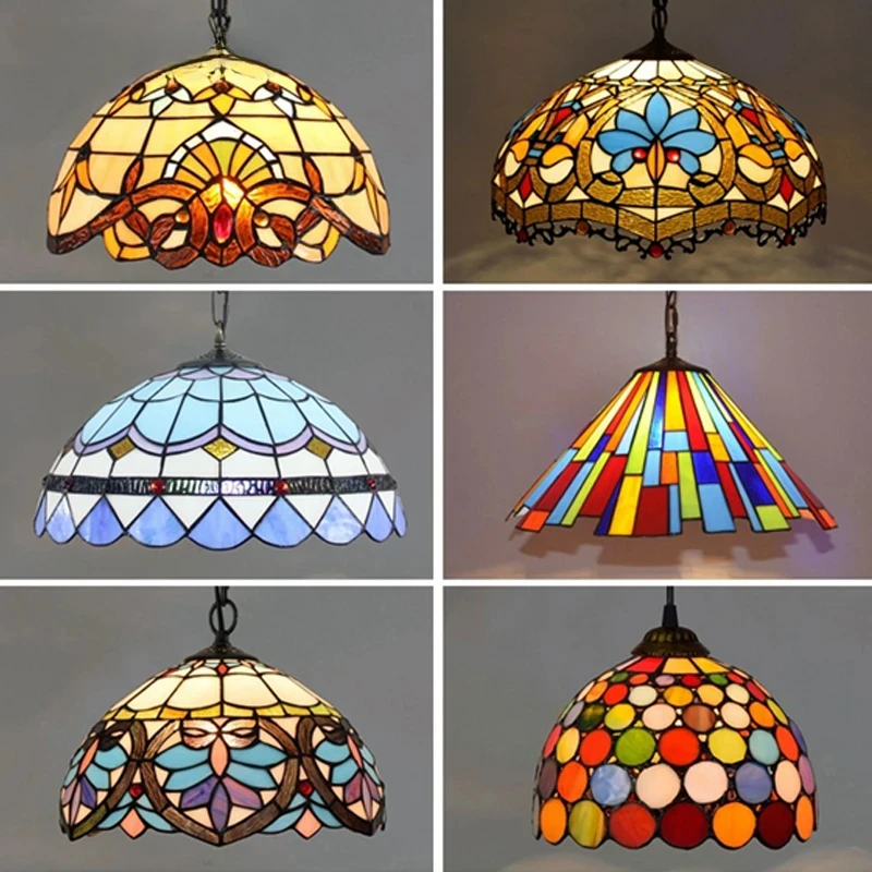 Vintage Tiffany Pendant Lights Mediterranean Baroque Stained Glass Hanging Lamp Led Kitchen Lighting Fixtures Home Loft Decor
Vintage Tiffany Pendant Lights Mediterranean Baroque Stained Glass Hanging Lamp Led Kitchen Lighting Fixtures Home Loft Decor
