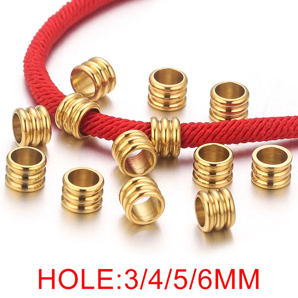 20PCS Lot Stainless Steel Beads for Bracelet Big Hole Tube Loose Spacer Fat HairJewelry Making Bead Materials Craft Wholesale
20PCS Lot Stainless Steel Beads for Bracelet Big Hole Tube Loose Spacer Fat HairJewelry Making Bead Materials Craft Wholesale