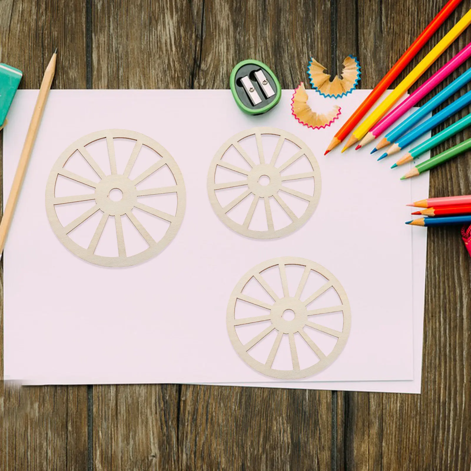 60Pcs Wooden Gear Wheels Unfinished Wood Slices for DIY Paint Woodcraft Rustic Wedding Farmhouse Decor Wall Art Accents
60Pcs Wooden Gear Wheels Unfinished Wood Slices for DIY Paint Woodcraft Rustic Wedding Farmhouse Decor Wall Art Accents