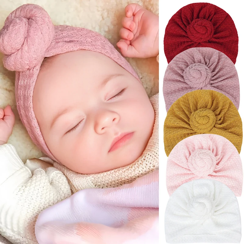 Solid Knitted Turban Baby Hats Snail Topknot Caps for Newborn Boy Girl Toddler Hospital Headwraps Kids Hair Accessories
Solid Knitted Turban Baby Hats Snail Topknot Caps for Newborn Boy Girl Toddler Hospital Headwraps Kids Hair Accessories