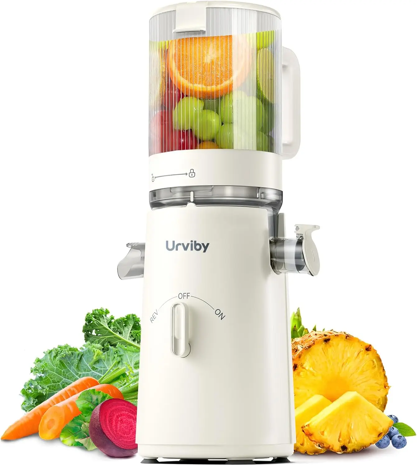 2-in-1 Cold Press Juicer: Juice & Sorbet, Wide 5-Inch Chute, High Yield, Easy Clean (White)
2-in-1 Cold Press Juicer: Juice & Sorbet, Wide 5-Inch Chute, High Yield, Easy Clean (White)