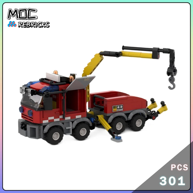 City Fire Series Heavy Rescue Trailer Fire Truck Rotating Crane Telescopic arm MOC Building Block Toys Boy's Gifts
City Fire Series Heavy Rescue Trailer Fire Truck Rotating Crane Telescopic arm MOC Building Block Toys Boy's Gifts