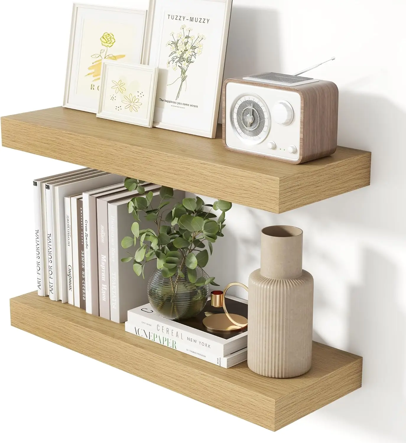 24 Inch Floating Shelves for Wall Oak Shelves Set of 2,Wall Mounted Rustic Wood 8 Inch Deep Floating Shelf with Invisib
24 Inch Floating Shelves for Wall Oak Shelves Set of 2,Wall Mounted Rustic Wood 8 Inch Deep Floating Shelf with Invisib