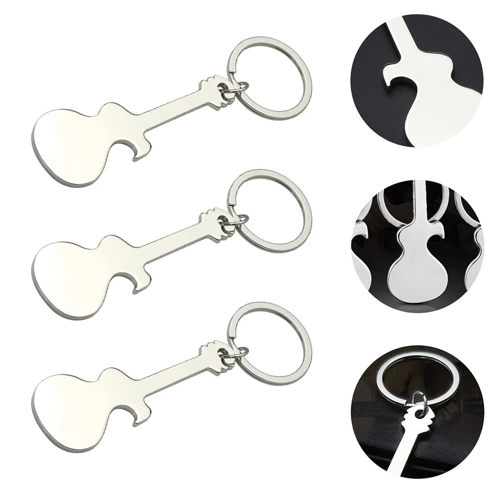 3 Pcs Musical Instrument Bottle Opener Keychain Soda Can Thumb Guitar Zinc Alloy Party Beer
3 Pcs Musical Instrument Bottle Opener Keychain Soda Can Thumb Guitar Zinc Alloy Party Beer