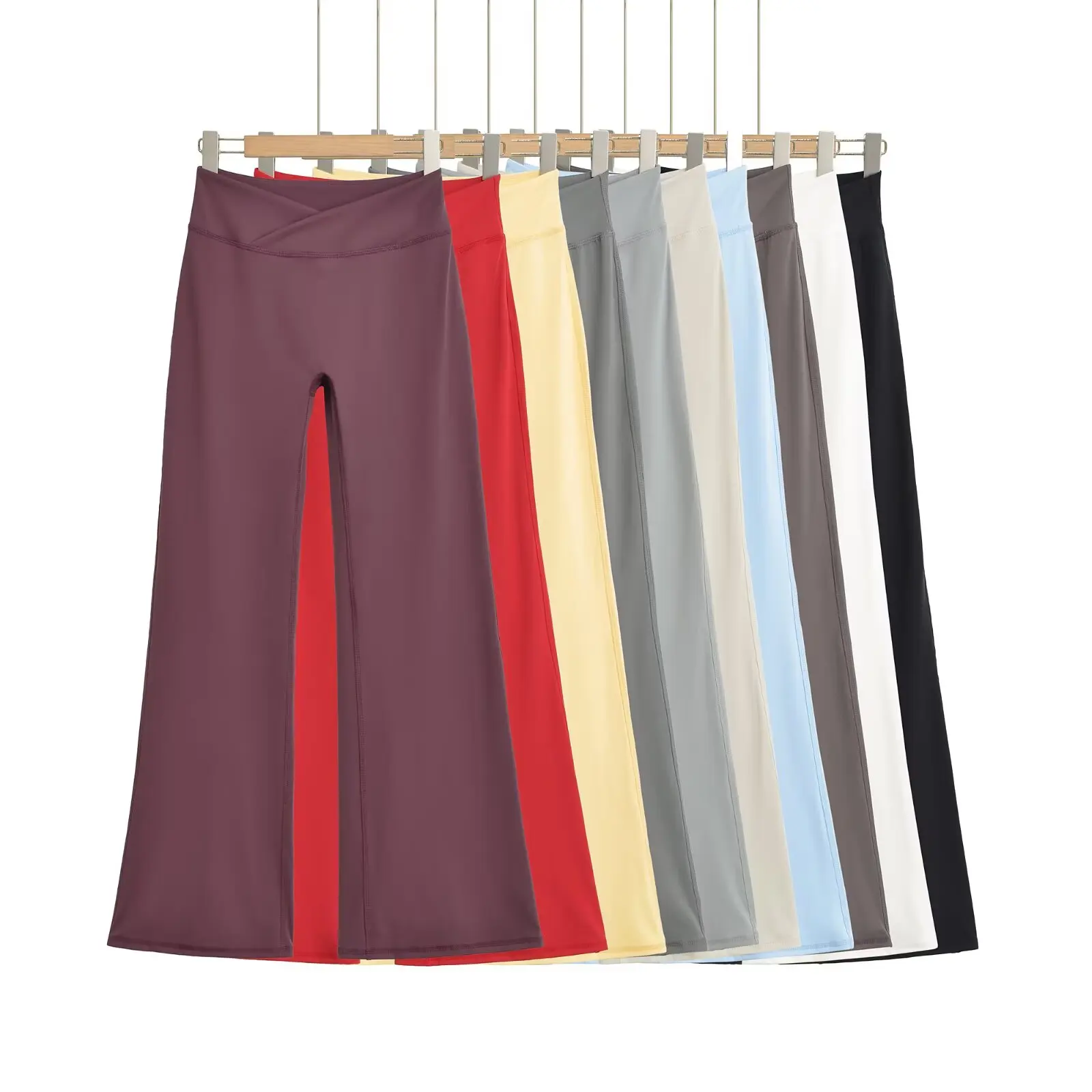 High Waist Wide Leg Pants Yoga Straight Cut V Waist Design Lengthening Legs Effect Slimming Body Shape Sweet And Spicy
High Waist Wide Leg Pants Yoga Straight Cut V Waist Design Lengthening Legs Effect Slimming Body Shape Sweet And Spicy