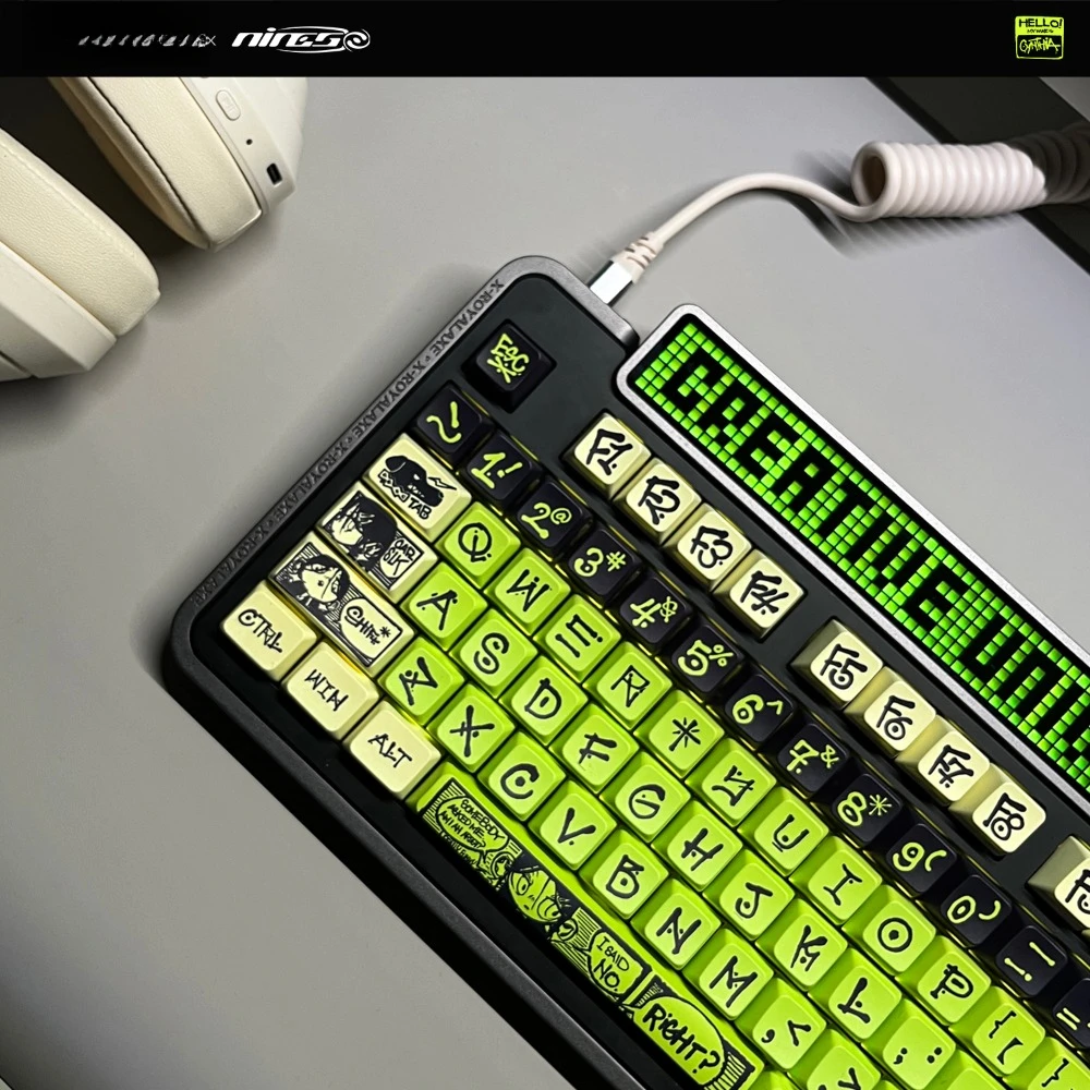 NINEGO Keycap 135 Keys MDA Profile Pbt Thermal Sublimation Green Personalized Custom Keycap for Mechanical Keyboard Accessories
NINEGO Keycap 135 Keys MDA Profile Pbt Thermal Sublimation Green Personalized Custom Keycap for Mechanical Keyboard Accessories