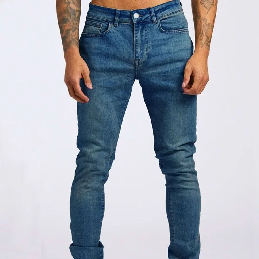Мужские джинсы, длинные брюки, джинсовые брюки с карманами, облегающие однотонные брюки с высокой талией, обычные повседневные прямые брюки, осень-зима
Мужские джинсы, длинные брюки, джинсовые брюки с карманами, облегающие однотонные брюки с высокой талией, обычные повседневные прямые брюки, осень-зима