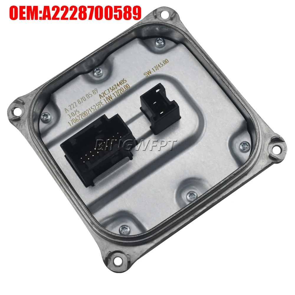 New OEM A2228700589 2228700589 For Mercedes W205 W212 W448 X218 A207 W222 Headlight Control Unit Ballast HIDS
New OEM A2228700589 2228700589 For Mercedes W205 W212 W448 X218 A207 W222 Headlight Control Unit Ballast HIDS
