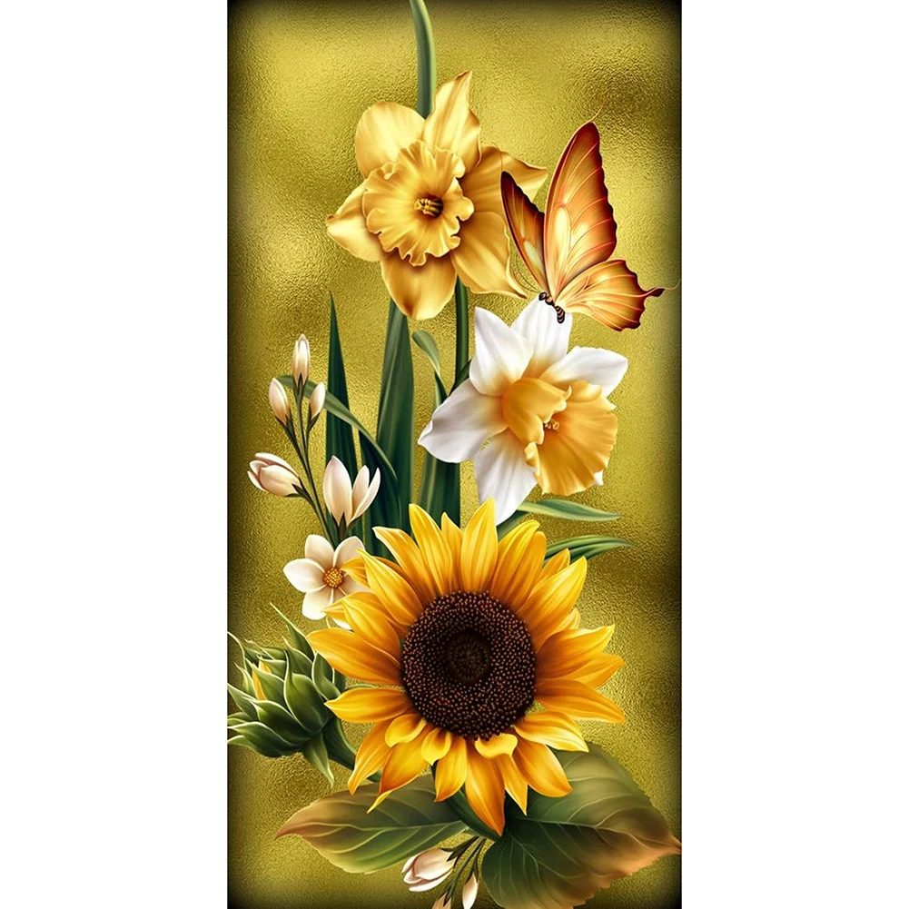 5D DIY Full Round Drill Embroidery Kit Sunflower Pattern Full Drill Diamond Art Diamond Mosaic Painting Kits for Home Wall Decor
5D DIY Full Round Drill Embroidery Kit Sunflower Pattern Full Drill Diamond Art Diamond Mosaic Painting Kits for Home Wall Decor