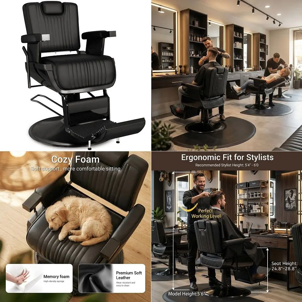 hand Retro Barber Chair Heavy Duty Barber Chairs Vintage Salon Chair Hydraulic Recline Beauty Spa Styling Equipment Rounded Cus
hand Retro Barber Chair Heavy Duty Barber Chairs Vintage Salon Chair Hydraulic Recline Beauty Spa Styling Equipment Rounded Cus