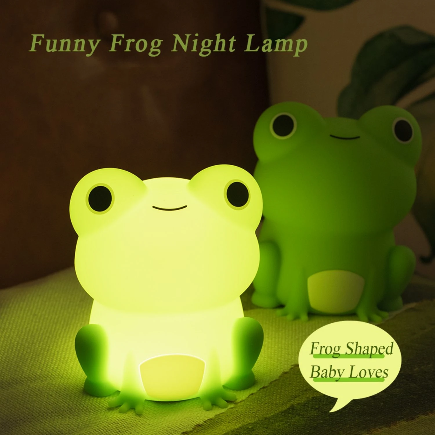 D2 Night Lamp for Kids Frog Silicone Sleeping Night Light Dimmable Timer Rechargeable Colorful Light Room Decor Children Gifts
D2 Night Lamp for Kids Frog Silicone Sleeping Night Light Dimmable Timer Rechargeable Colorful Light Room Decor Children Gifts