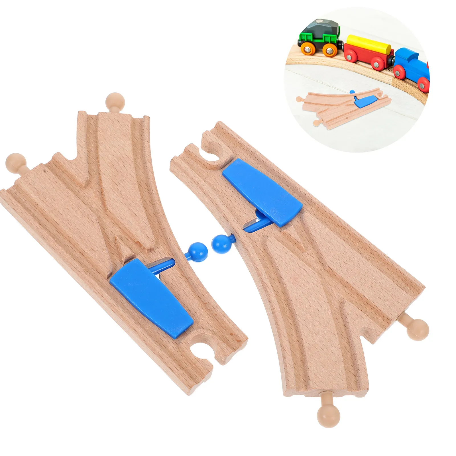 2Pcs Wooden Track Intersections Switch Expansion Compatible Rail Parts Building Set for Kids Creative Play
2Pcs Wooden Track Intersections Switch Expansion Compatible Rail Parts Building Set for Kids Creative Play