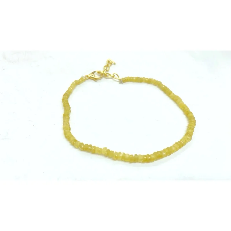 Natural Yellow Sapphire Bracelet 7 Inch 4-5mm Faceted Beads Handmade Gemstone
Natural Yellow Sapphire Bracelet 7 Inch 4-5mm Faceted Beads Handmade Gemstone