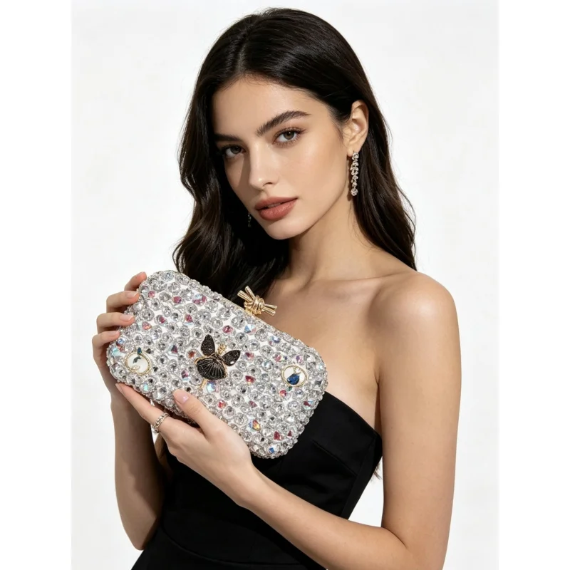 Newclutch bagMetal evening bag, floral clutch bag, rhinestone bag
Newclutch bagMetal evening bag, floral clutch bag, rhinestone bag