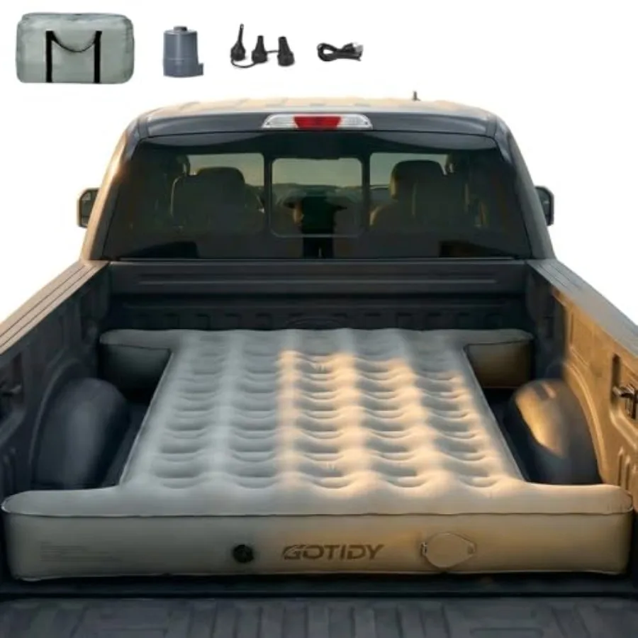 Camping Truck Bed Mattress 5.5-5.8ft for Full-Size Pickup Fabric Texture Truck Bed Air Mattress Side Space for Stuff Customized
Camping Truck Bed Mattress 5.5-5.8ft for Full-Size Pickup Fabric Texture Truck Bed Air Mattress Side Space for Stuff Customized
