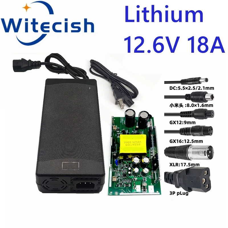 Witecish fast battery charger, solar lithium 12V, 18A, 12.6V, 18A, 20A, 10.8V, 11.1V, 12V, RV, golf cart, boat charger
Witecish fast battery charger, solar lithium 12V, 18A, 12.6V, 18A, 20A, 10.8V, 11.1V, 12V, RV, golf cart, boat charger