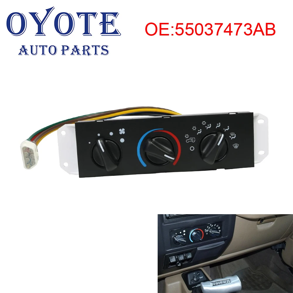 OYOTE 55037473 АБ 55037612 Переключатель панели управления обогревателем кондиционера AA для Jeep Wrangler TJ 1999-2004 гг.
OYOTE 55037473 АБ 55037612 Переключатель панели управления обогревателем кондиционера AA для Jeep Wrangler TJ 1999-2004 гг.