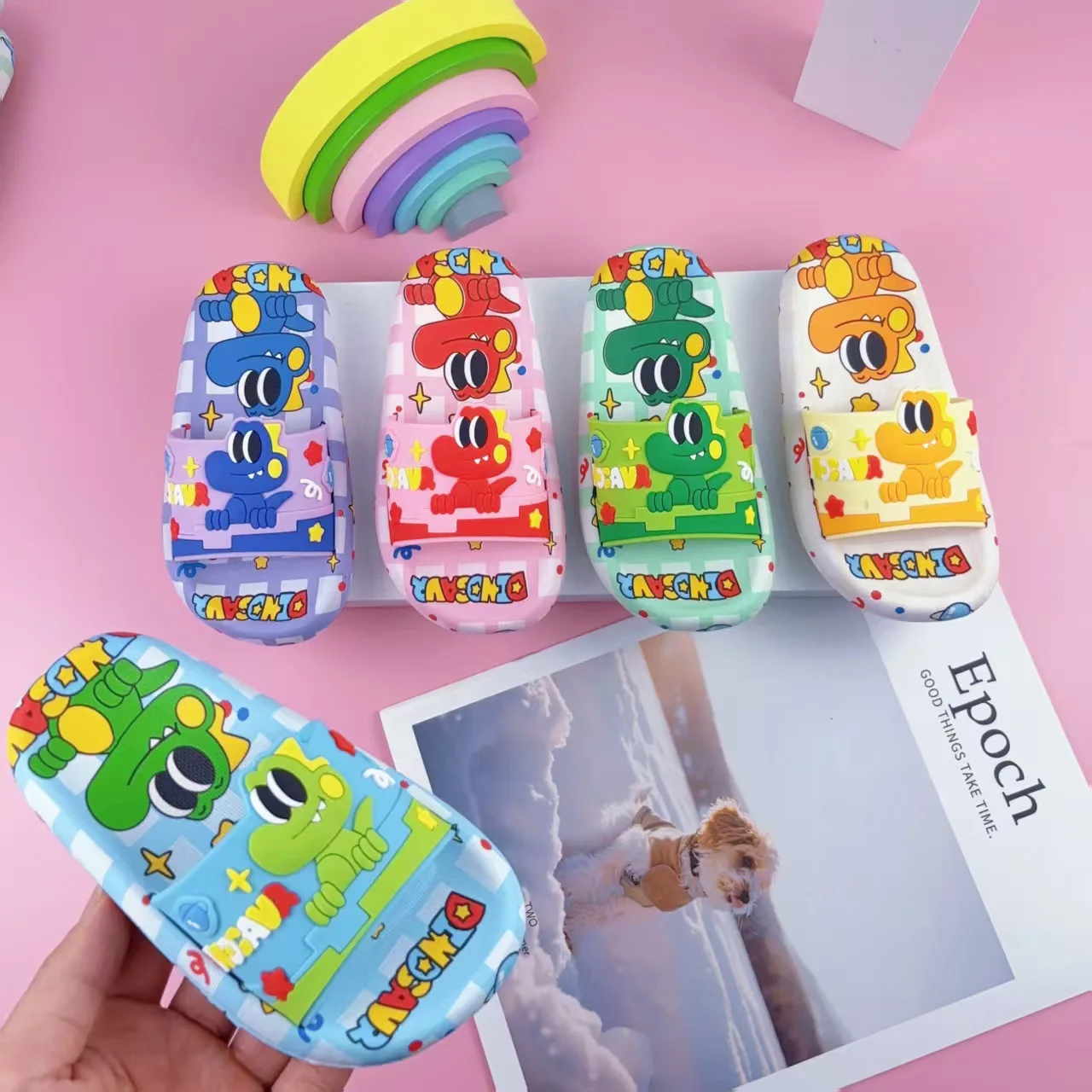 Children's Flip Flops Cartoon One Word Flip Flops Summer for Boys and Girls at Home, Indoor Shower, Non Slip Soft Soled Slippers
Children's Flip Flops Cartoon One Word Flip Flops Summer for Boys and Girls at Home, Indoor Shower, Non Slip Soft Soled Slippers