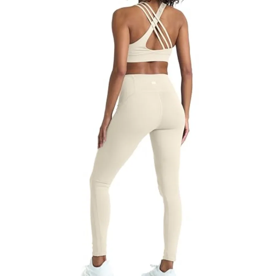 2 Pcs Workout Sets for women, High Waist Leggings and Sports Bra Yoga Set Matching Gym Pilates Running Work Outfit
2 Pcs Workout Sets for women, High Waist Leggings and Sports Bra Yoga Set Matching Gym Pilates Running Work Outfit