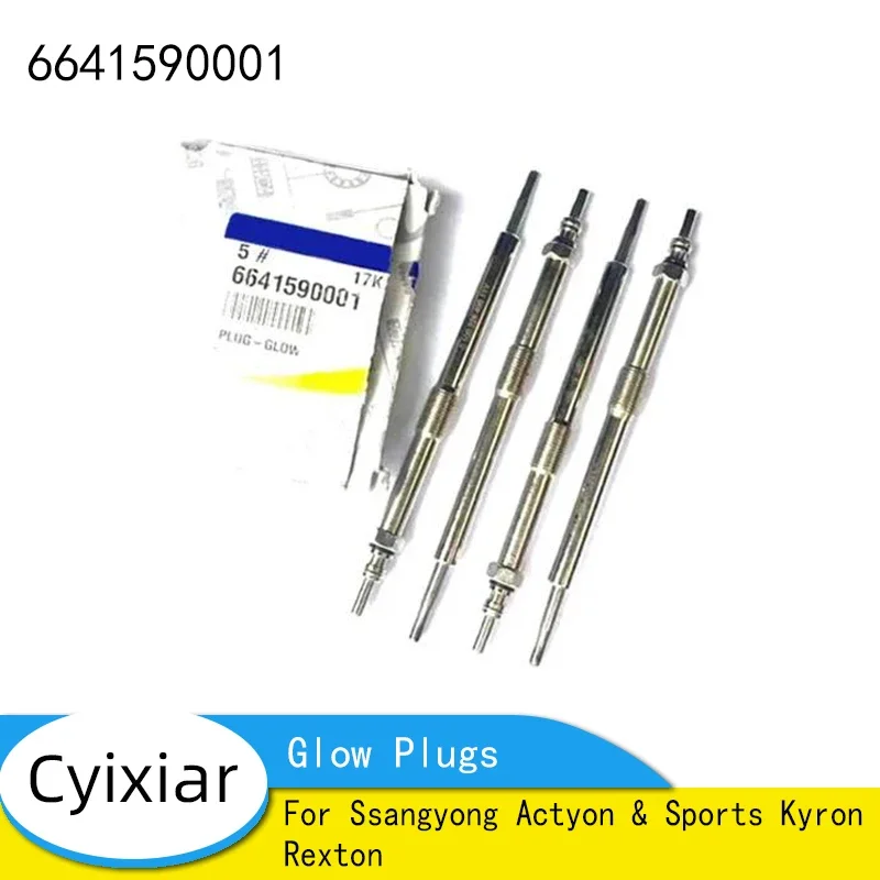 Brand New Genuine Ignition Glow Plugs Heater 6641590001 for Ssangyong Actyon & Sports Kyron Rexton
Brand New Genuine Ignition Glow Plugs Heater 6641590001 for Ssangyong Actyon & Sports Kyron Rexton