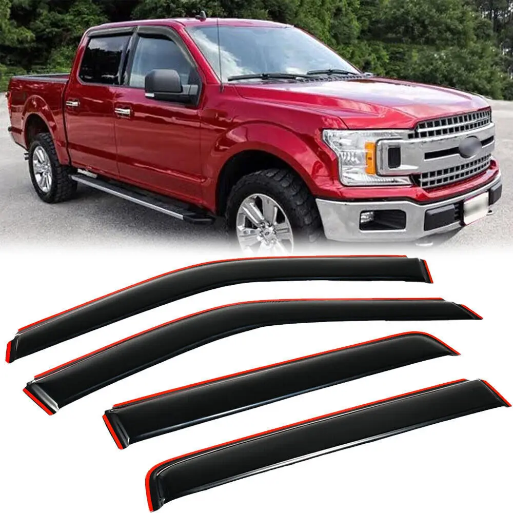 US для 2015-2022 FORD F-150 Экипировка кабины внутриканальные оконные козырьки Защита от солнца дождя c-hr автомобильные аксессуары для автомобиля
US для 2015-2022 FORD F-150 Экипировка кабины внутриканальные оконные козырьки Защита от солнца дождя c-hr автомобильные аксессуары для автомобиля