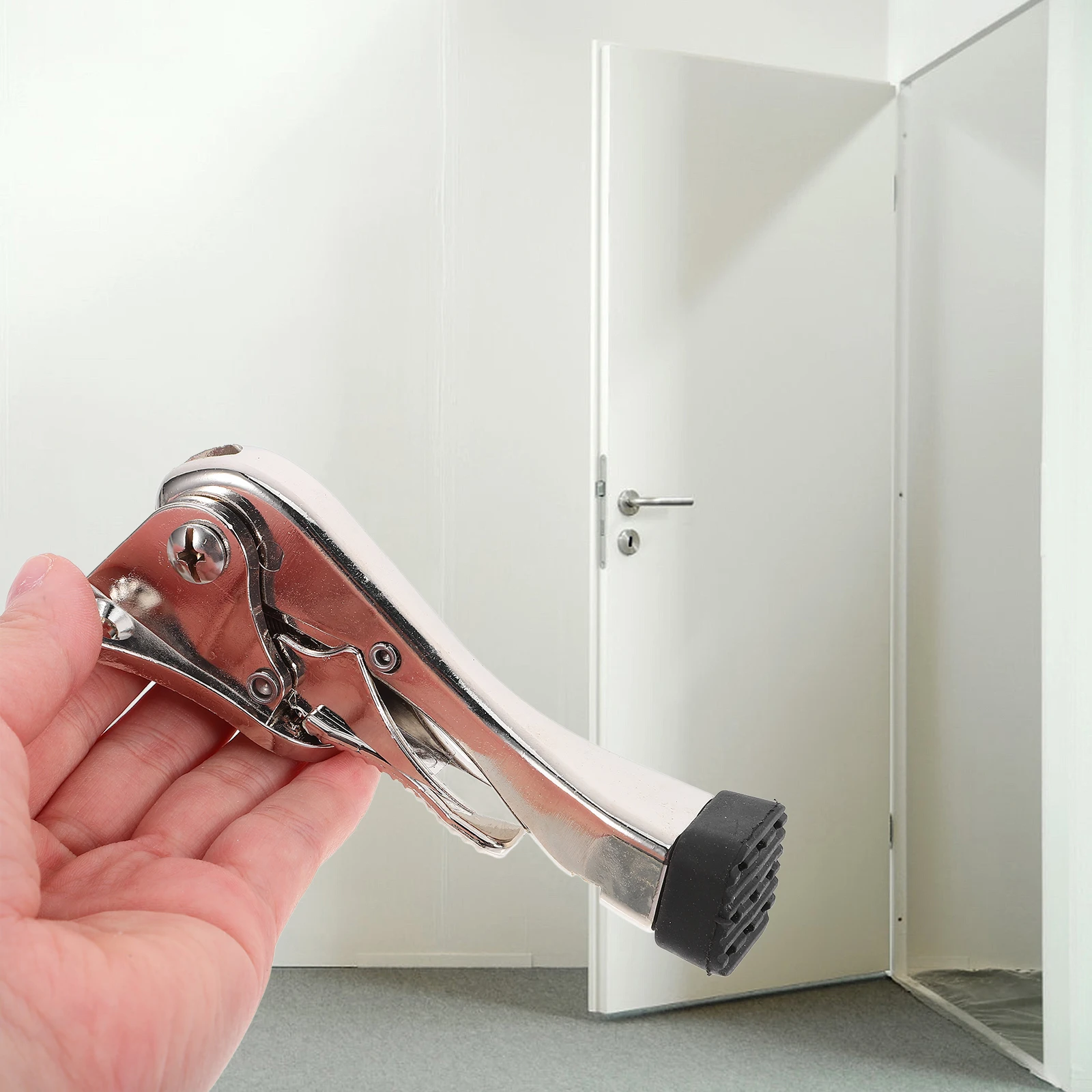 Metal Doorstop Adjustable Bottom Stops Aluminum Kick Down Holder Open Door Stopper Floor Rubber Base Heavy Duty Garage Safe
Metal Doorstop Adjustable Bottom Stops Aluminum Kick Down Holder Open Door Stopper Floor Rubber Base Heavy Duty Garage Safe