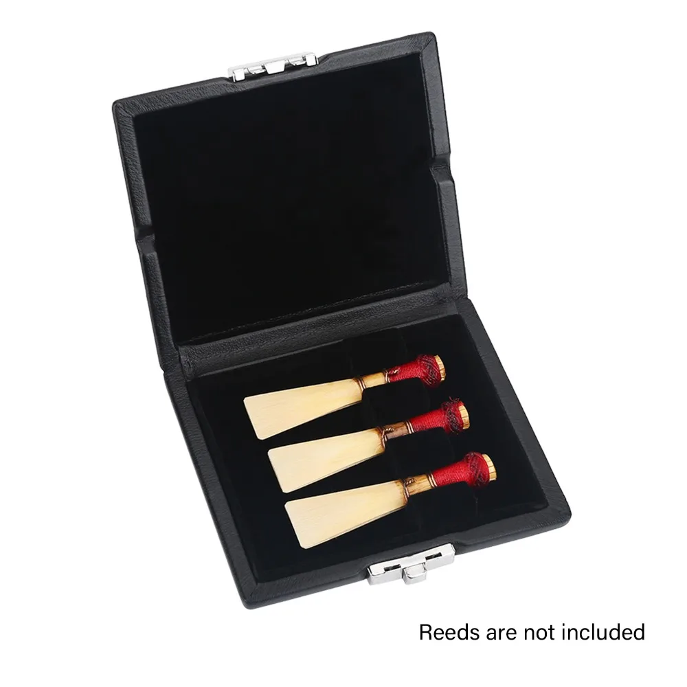 With 3 Slots Bassoon Reed Case Black Wood + Leather Construction Reeds Holder Case Reed Protective Case
With 3 Slots Bassoon Reed Case Black Wood + Leather Construction Reeds Holder Case Reed Protective Case