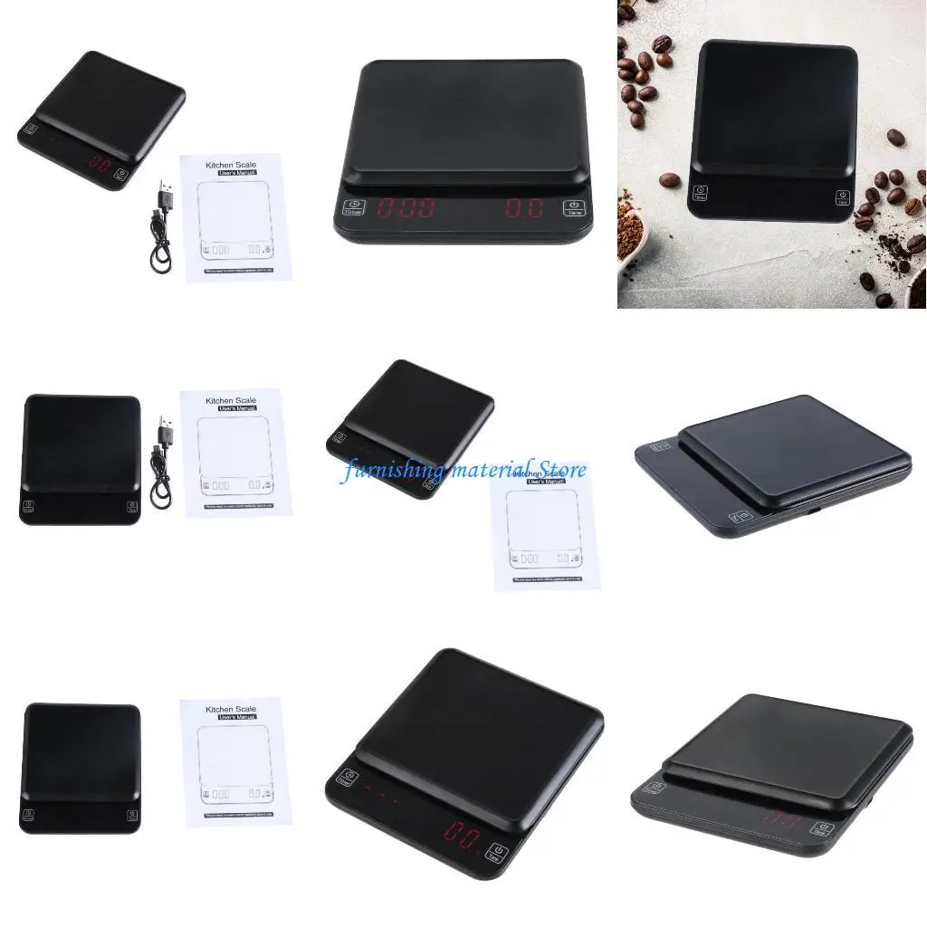 Y5GD Pocket Coffee Scale with Timer Tare Function 3KG/0.1G for Espresso Brewing
Y5GD Pocket Coffee Scale with Timer Tare Function 3KG/0.1G for Espresso Brewing