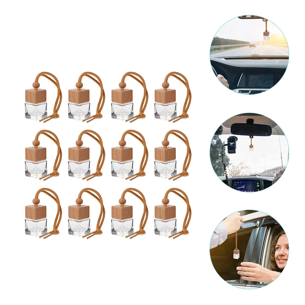 12pcs Car Perfume Bottle Air Freshener Hanging Wood Glass Aromatherapy Pendants Square Design Car Interior Fragrance Diffusers
12pcs Car Perfume Bottle Air Freshener Hanging Wood Glass Aromatherapy Pendants Square Design Car Interior Fragrance Diffusers