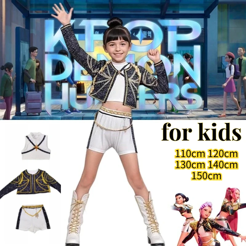 2026 Kids Girls Rumi Zoey Mira Cosplay Stage 3D Print Suit Set K-pop Demon Hunters Costume Performance Children Halloween Party
2026 Kids Girls Rumi Zoey Mira Cosplay Stage 3D Print Suit Set K-pop Demon Hunters Costume Performance Children Halloween Party
