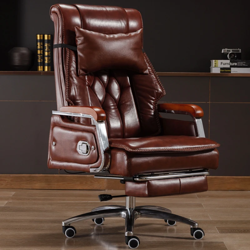Back Support Office Chair Ergonomic Headrest Luxury Leather Office Chair Massage Mobile Silla De Oficina Furniture Accessories
Back Support Office Chair Ergonomic Headrest Luxury Leather Office Chair Massage Mobile Silla De Oficina Furniture Accessories