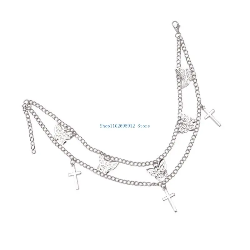 N7YE Delicate Boot Chain Punk Shoe Chain Boot Bracelet Double Layer Cool Aesthetic Chain for Daily Wear and Parties
N7YE Delicate Boot Chain Punk Shoe Chain Boot Bracelet Double Layer Cool Aesthetic Chain for Daily Wear and Parties