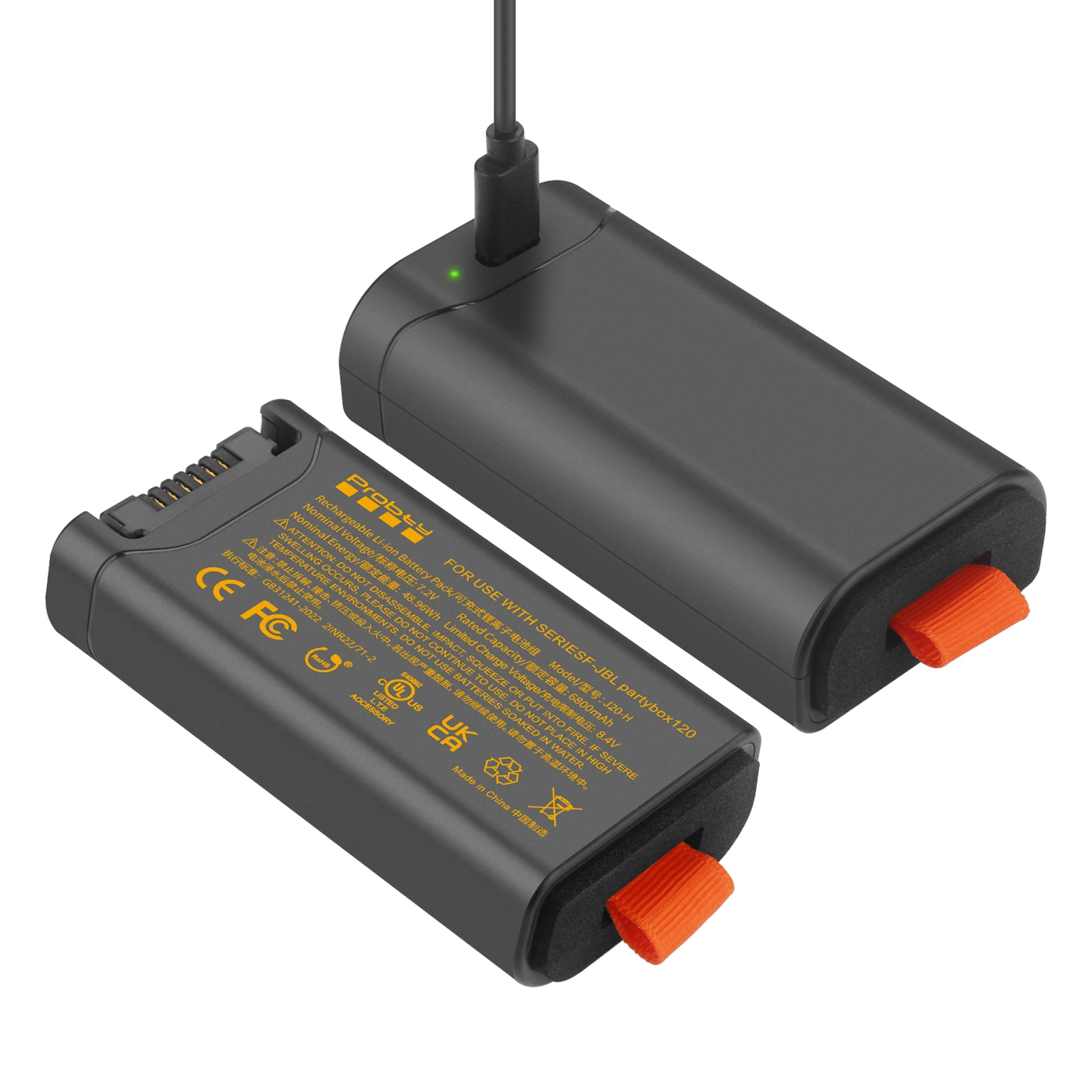 6800mAh Replacement Battery for JBL Battery 200, Compatible with for JBL PartyBox Club 120 Portable Speaker Only
6800mAh Replacement Battery for JBL Battery 200, Compatible with for JBL PartyBox Club 120 Portable Speaker Only