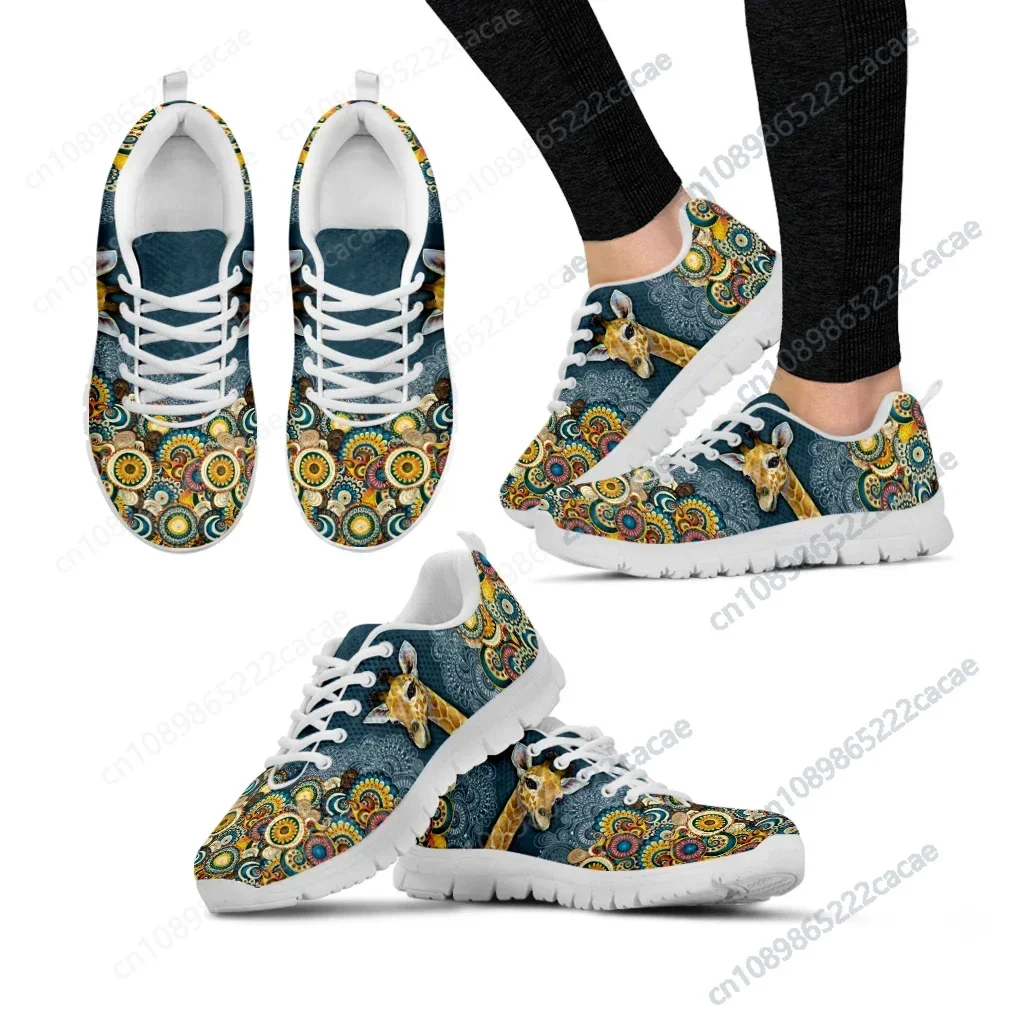 Bohemian Style Lace-up Shoes Cartoon Giraffe Print White Platform Sneakers Comfortable And Breathable Summer Shoes
Bohemian Style Lace-up Shoes Cartoon Giraffe Print White Platform Sneakers Comfortable And Breathable Summer Shoes