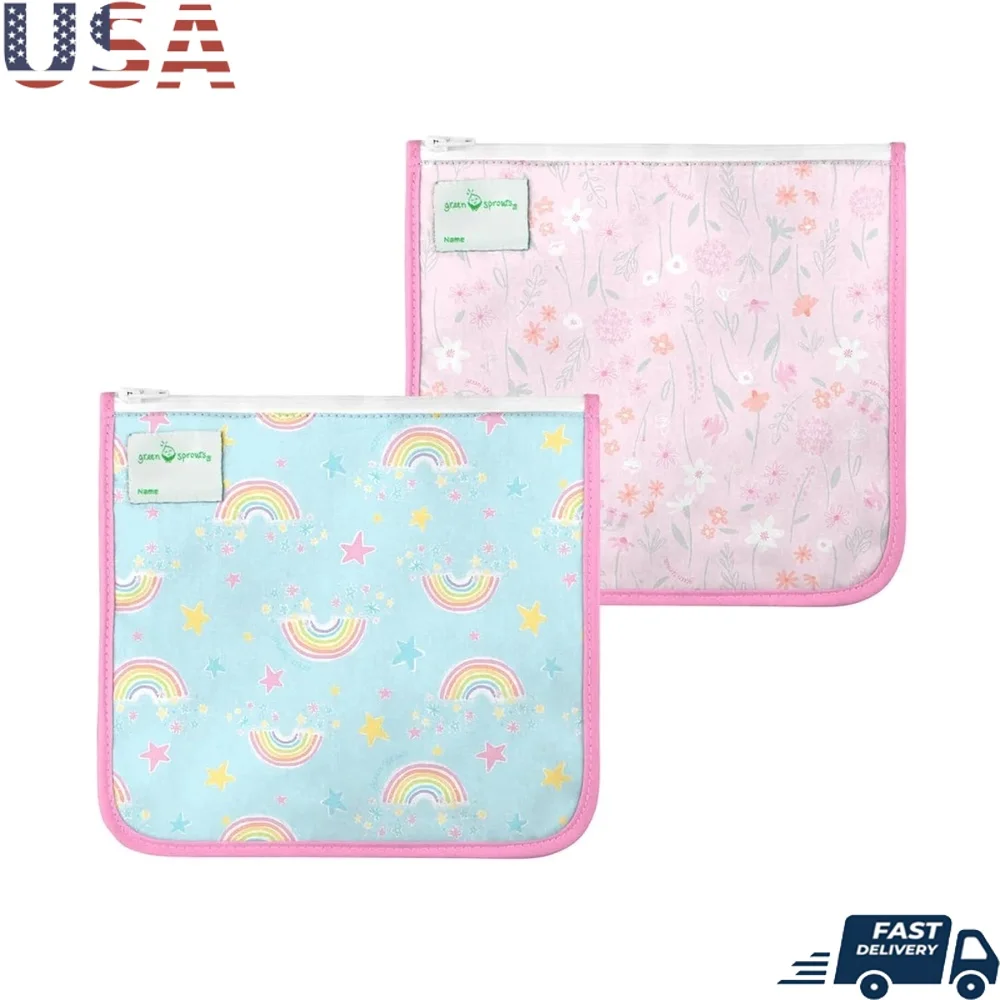 Reusable Insulated Sandwich Bags 2 Pack Waterproof Food Storage Zipper Closure Keeps Food Fresh Easy Clean Curved Corners Eco
Reusable Insulated Sandwich Bags 2 Pack Waterproof Food Storage Zipper Closure Keeps Food Fresh Easy Clean Curved Corners Eco