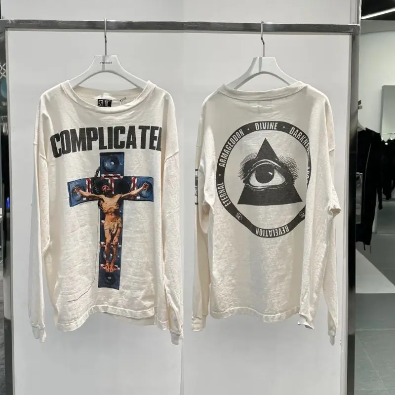 Breathable Cotton Oversize Men Women Saint Sweatshirts Cross Jesus Washed Grey White Long Sleeved VTG Vintage Base Tshirts
Breathable Cotton Oversize Men Women Saint Sweatshirts Cross Jesus Washed Grey White Long Sleeved VTG Vintage Base Tshirts
