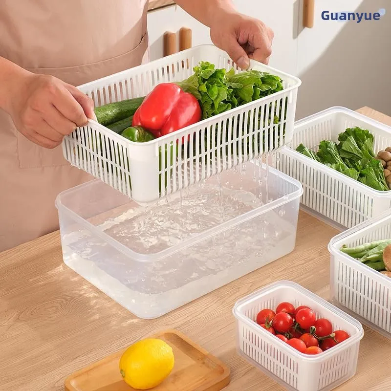 Drain Basket Freshness Box Vegetable Washing Basket Multi-Functional Fridge Storage Box Food Grade Fruit Vegetable Washing Tool
Drain Basket Freshness Box Vegetable Washing Basket Multi-Functional Fridge Storage Box Food Grade Fruit Vegetable Washing Tool