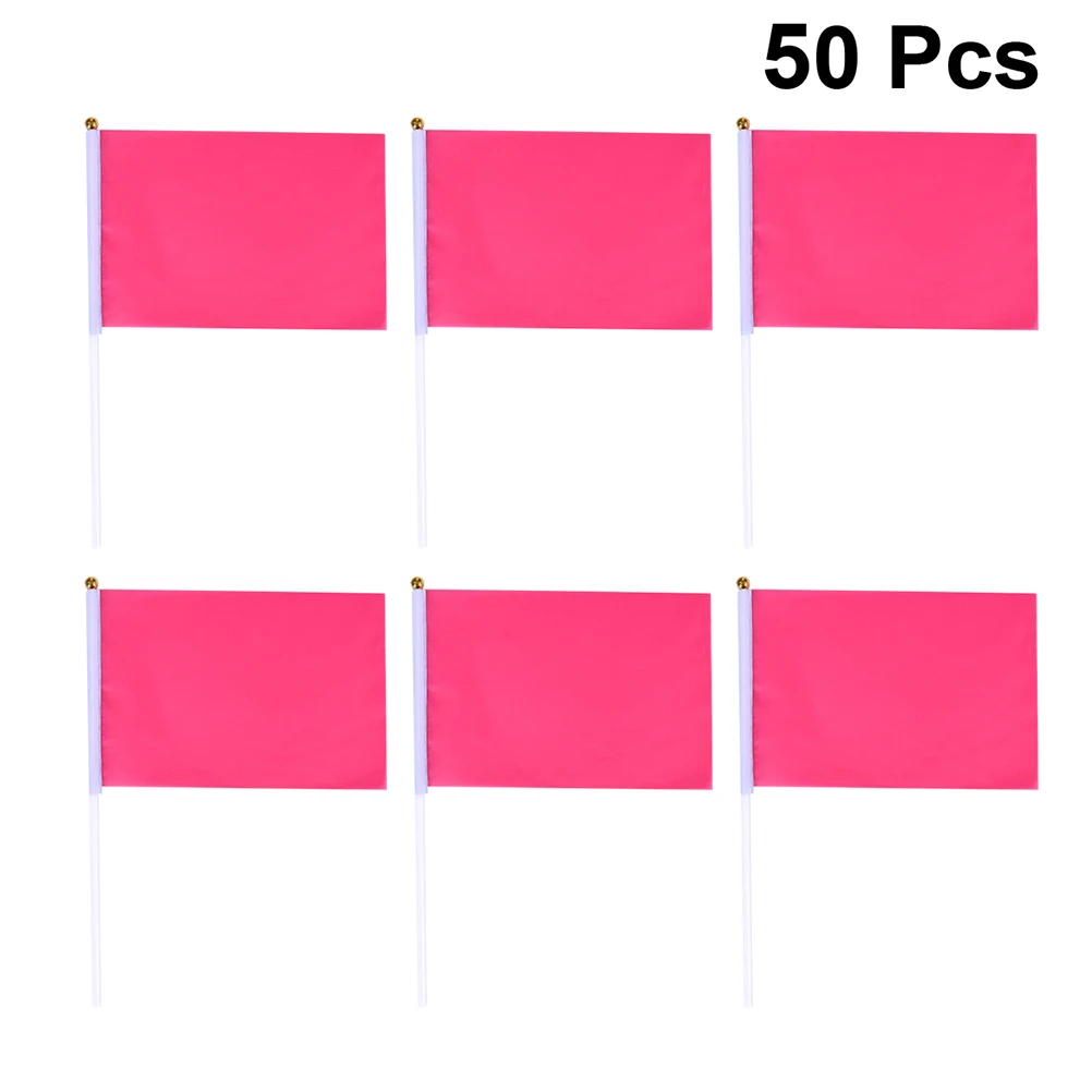 50pcs Hand Waving Flags Mini Square Polyester Party Banner Durable Portable Celebration Decor Solid Color Flags
50pcs Hand Waving Flags Mini Square Polyester Party Banner Durable Portable Celebration Decor Solid Color Flags