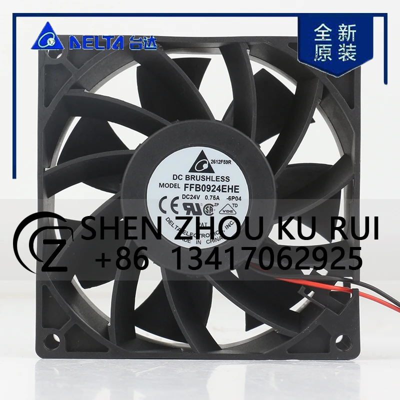 Delta 12V 48V DC24V 0.75A AC EC 9038 90X90X38MM 9CM High air Volume Storm Force Inverter Ball Bearing FFB0924EHE-6P04 Coolingfan
Delta 12V 48V DC24V 0.75A AC EC 9038 90X90X38MM 9CM High air Volume Storm Force Inverter Ball Bearing FFB0924EHE-6P04 Coolingfan