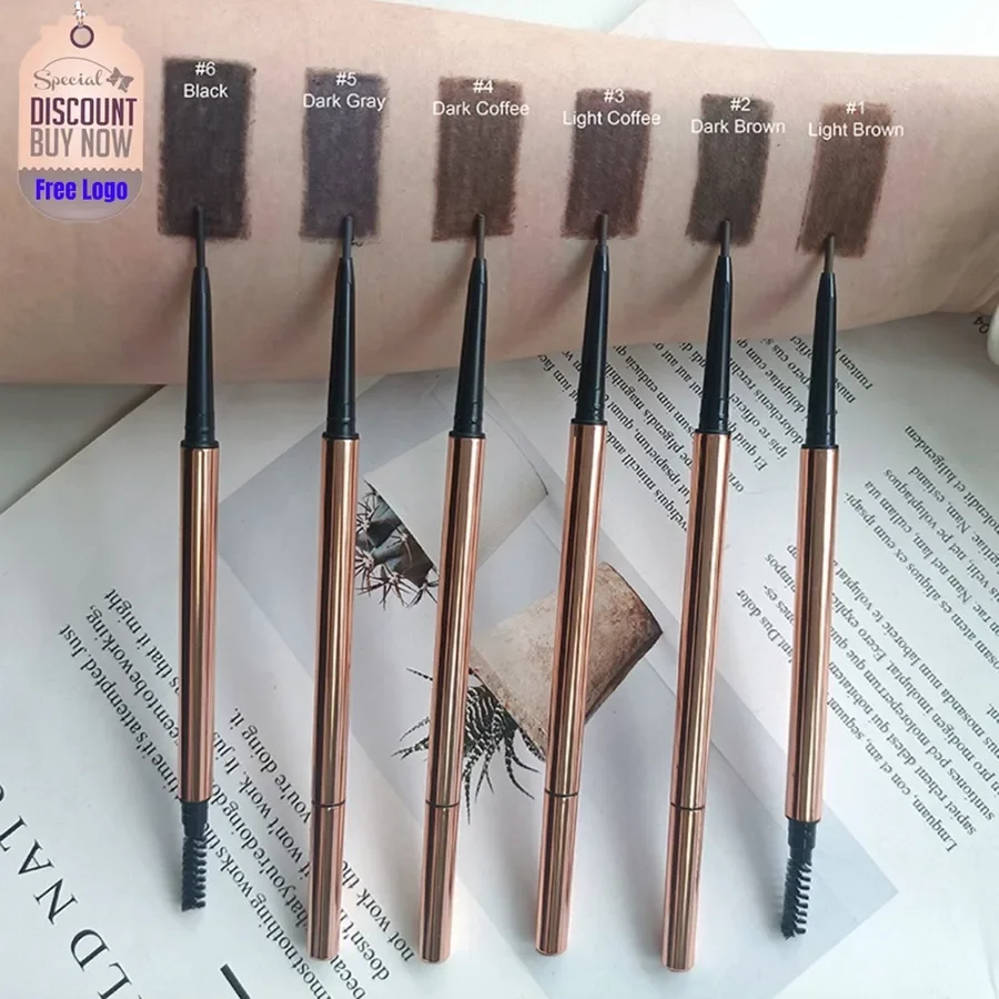 Ultra-thin Eyebrow Pen Custom Double-head Automatic Rotation Eye Brow Pencil Private Label Waterproof Makeup Wholesale
Ultra-thin Eyebrow Pen Custom Double-head Automatic Rotation Eye Brow Pencil Private Label Waterproof Makeup Wholesale