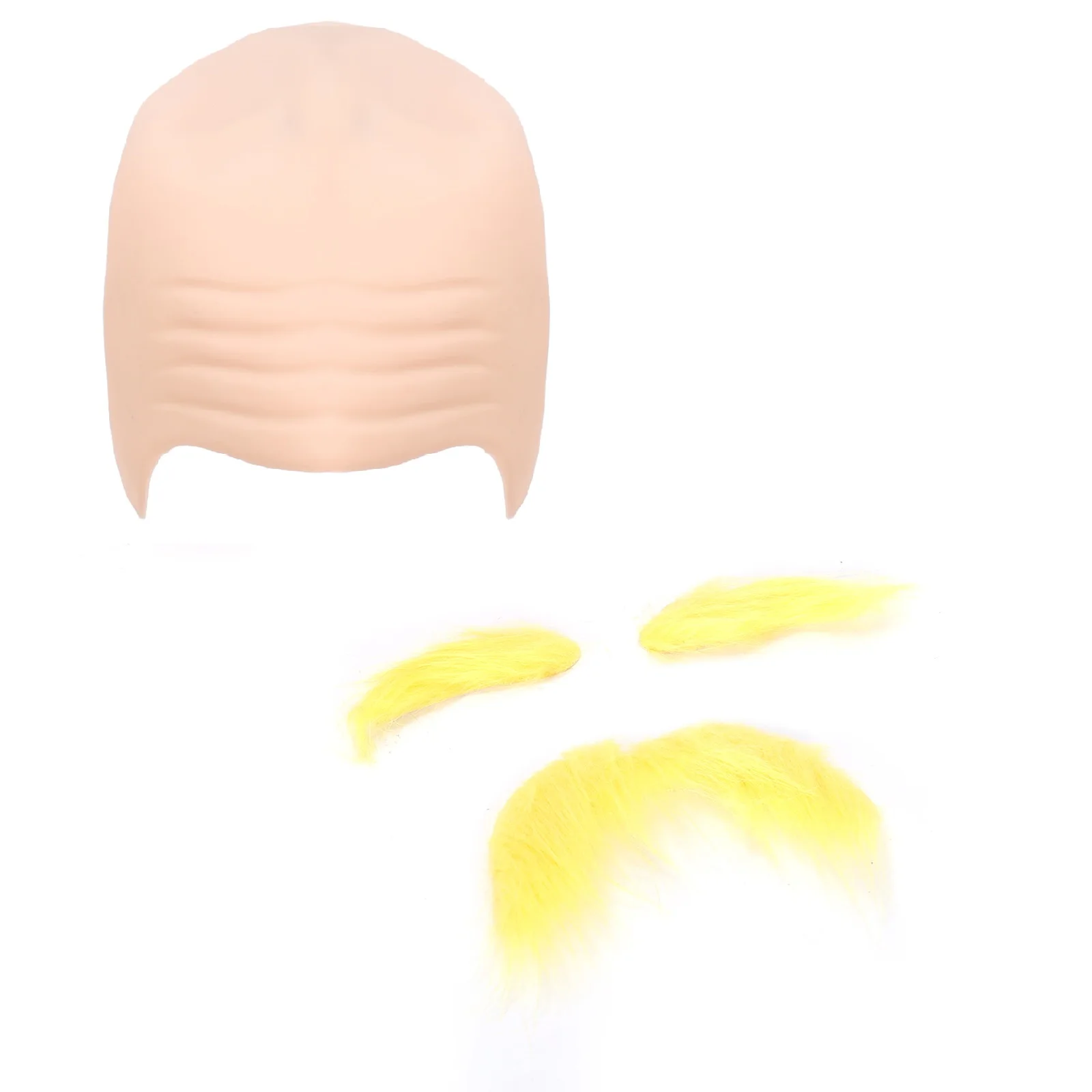 Ruimou 1Set Yellow Fake Beard False Eyebrows And Latex Bald Cap For Kids School Cosplay Events Fancy Dress Parties Etc
Ruimou 1Set Yellow Fake Beard False Eyebrows And Latex Bald Cap For Kids School Cosplay Events Fancy Dress Parties Etc