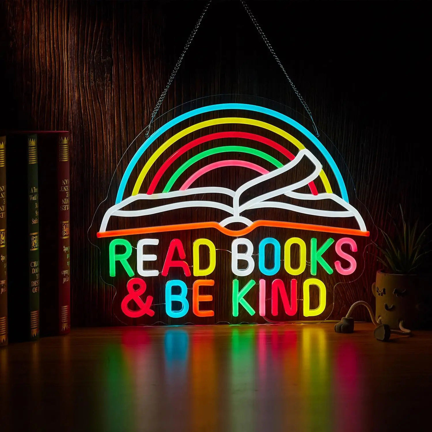 Читать книги и будь добрым неоновой вывески USB светодиодный светильник для классной комнаты, книжного магазина, украшение для спальни, подарок
Читать книги и будь добрым неоновой вывески USB светодиодный светильник для классной комнаты, книжного магазина, украшение для спальни, подарок