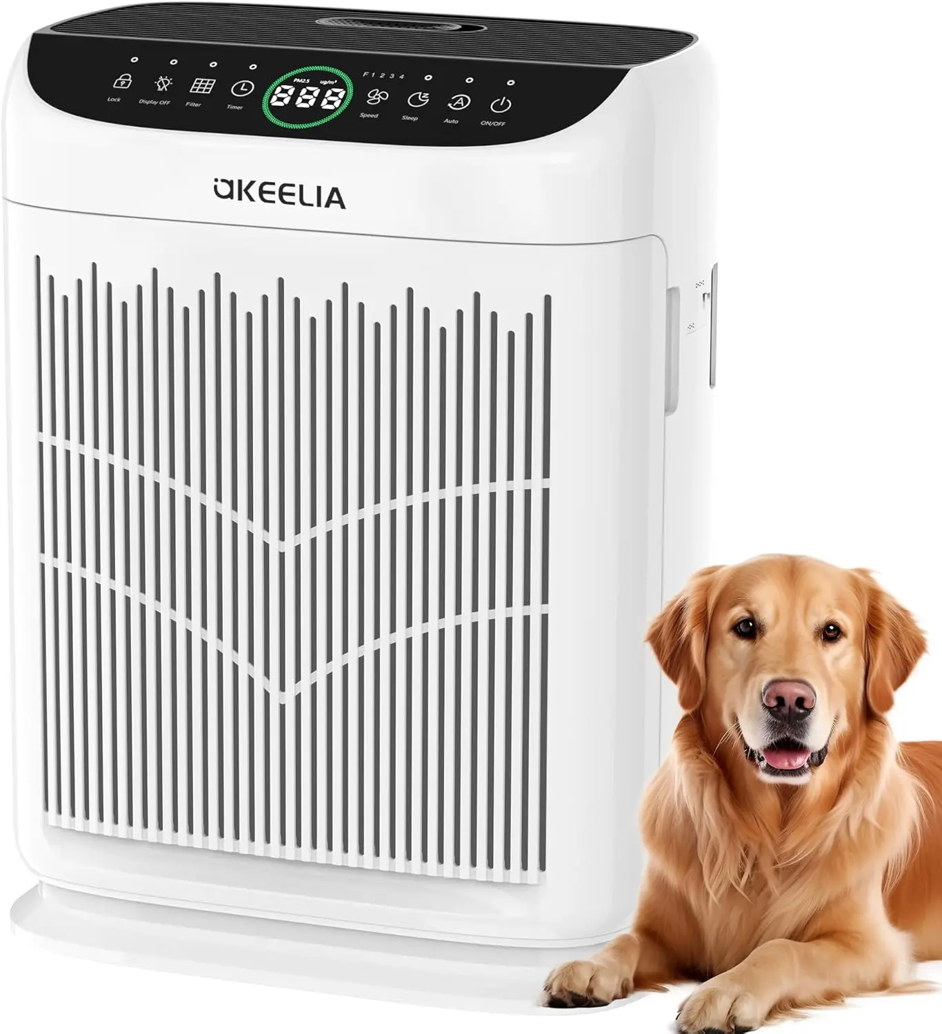 Large Room Air Purifier up to 3000 ft², HEPA with Washable Filter, PM2.5 Sensor, Sleep Mode 15dB for Pets Bedroom
Large Room Air Purifier up to 3000 ft², HEPA with Washable Filter, PM2.5 Sensor, Sleep Mode 15dB for Pets Bedroom