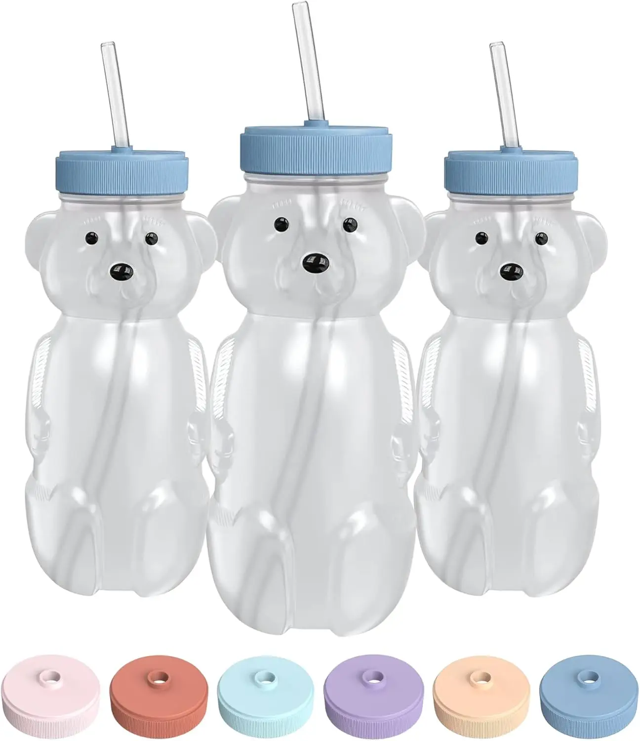 Baby Straw Training Cup Set, 8oz Squeezable Therapy Bottles with Safety Lid, 3-Pack Blueberry
Baby Straw Training Cup Set, 8oz Squeezable Therapy Bottles with Safety Lid, 3-Pack Blueberry