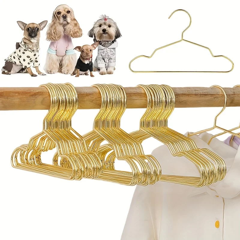 Pet Apparel Hangers Small Metal Clothes Hanger for Teddy Dog Cat Puppet Doll Pet Store Clothes Support Gold Color Mini Hanger
Pet Apparel Hangers Small Metal Clothes Hanger for Teddy Dog Cat Puppet Doll Pet Store Clothes Support Gold Color Mini Hanger